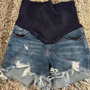 Pink Blush Maternity Shorts